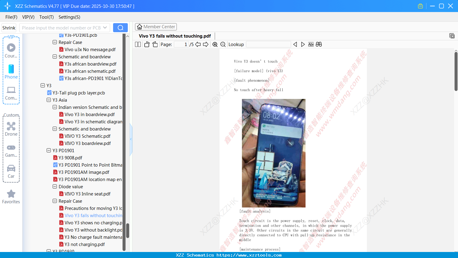 Vivo Y3 Falls Without Touching